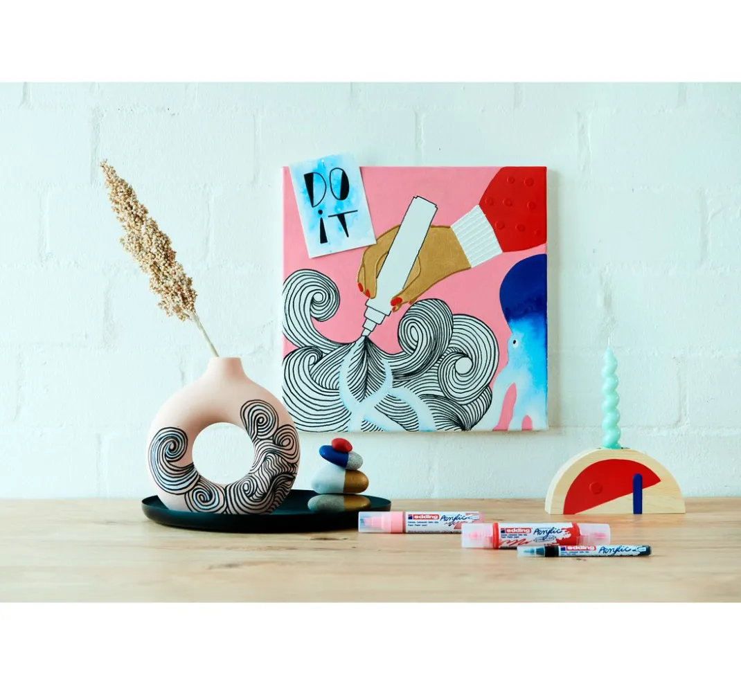 edding Künstlerfarbe|Stifte>Acrylic "Acrylmarker - Nordic", 8er-Set