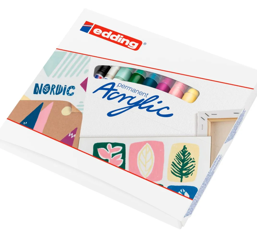 edding Künstlerfarbe|Stifte>Acrylic "Acrylmarker - Nordic", 8er-Set