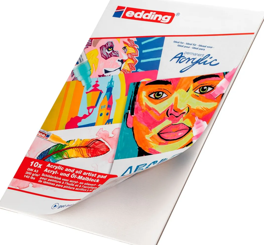 edding Künstlerpapier|Malen & Zeichnen>Acryl-/Ölmalblock