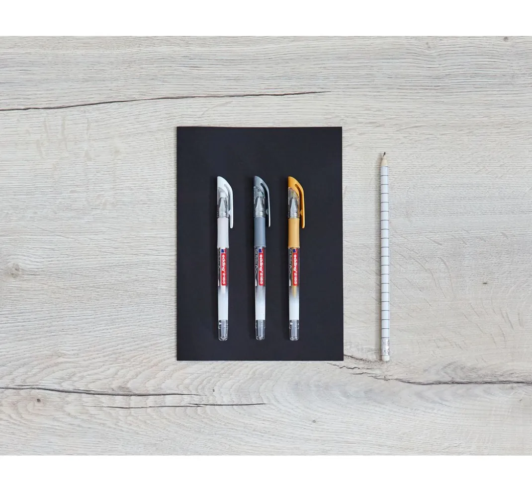 edding Scrapbooking|Kartengestaltung>Gelroller metallic, 2185, 5er-Set