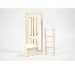 creativ company Miniaturen|Dekofiguren & -Objekte>Elfentür und Elfenmöbel, 3-tlg.