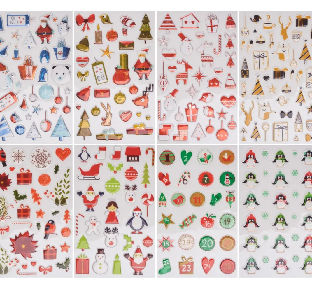 maildor Scrapbooking|Kartengestaltung>Epoxy-Sticker-Sortiment "Weihnachten"