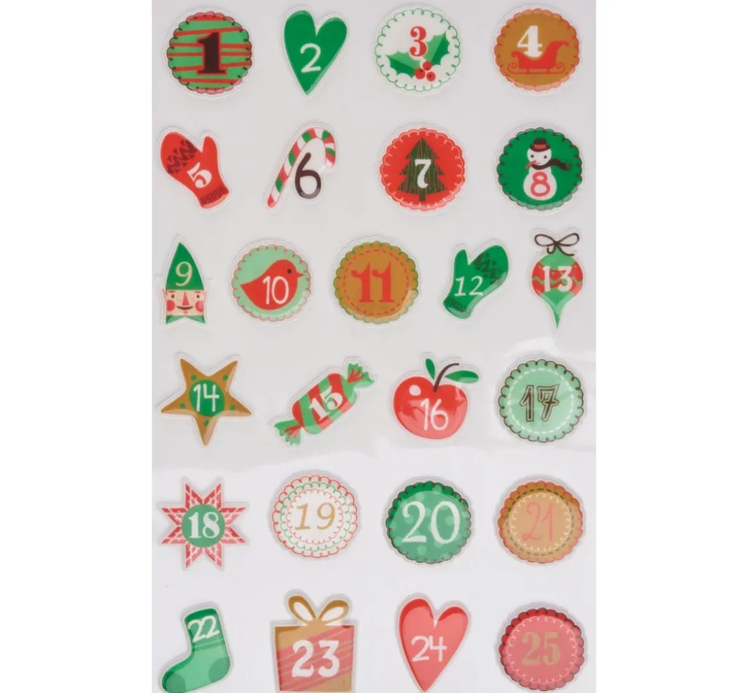 maildor Scrapbooking|Kartengestaltung>Epoxy-Sticker-Sortiment "Weihnachten"