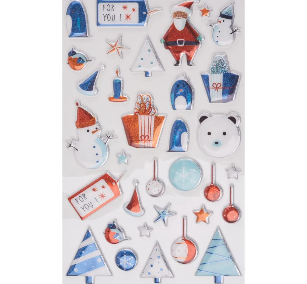 maildor Scrapbooking|Kartengestaltung>Epoxy-Sticker-Sortiment "Weihnachten"
