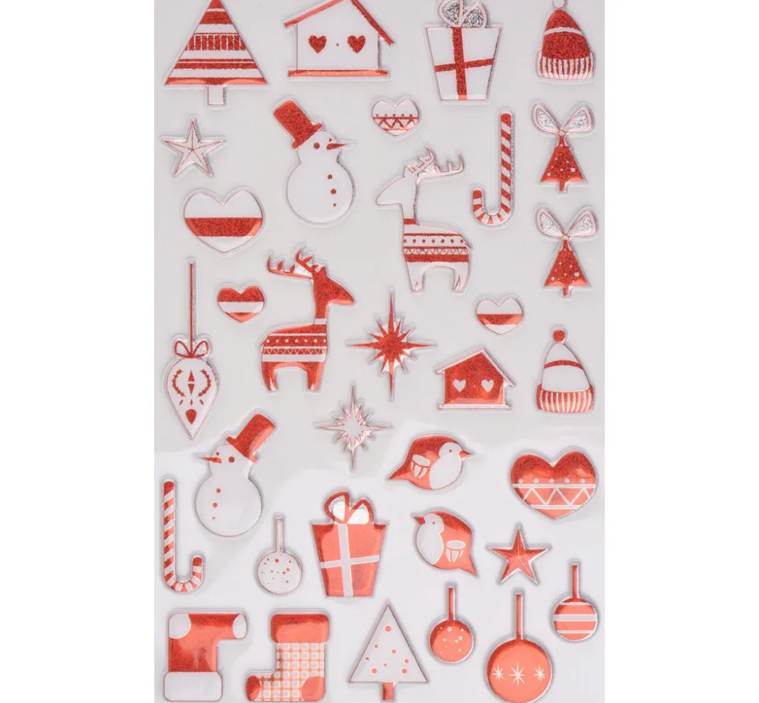 maildor Scrapbooking|Kartengestaltung>Epoxy-Sticker-Sortiment "Weihnachten"