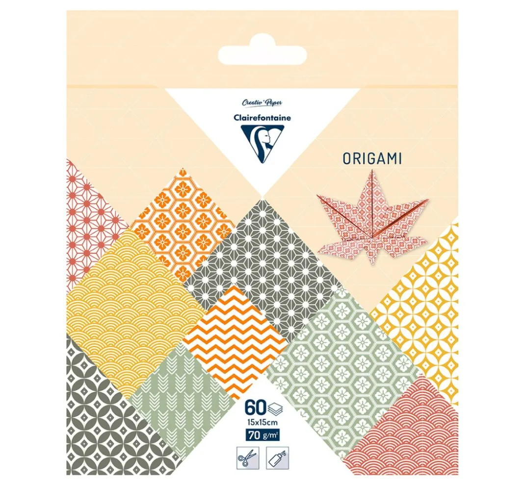 Clairefontaine Origami & Papier Falten|Falt- & Origamipapier>Faltblätter "Earthy Colors"