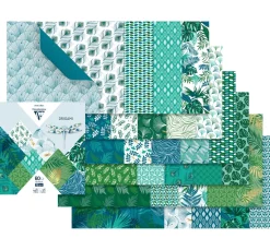 Clairefontaine Origami & Papier Falten|Falt- & Origamipapier>Faltblätter "Leaves", sortiert