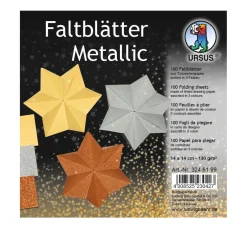 URSUS Falt- & Origamipapier|Origami & Papier Falten>Faltblätter "Metallic"
