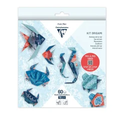 Clairefontaine Origami & Papier Falten|Falt- & Origamipapier>Faltpapier-Sortiment "Meerestiere"