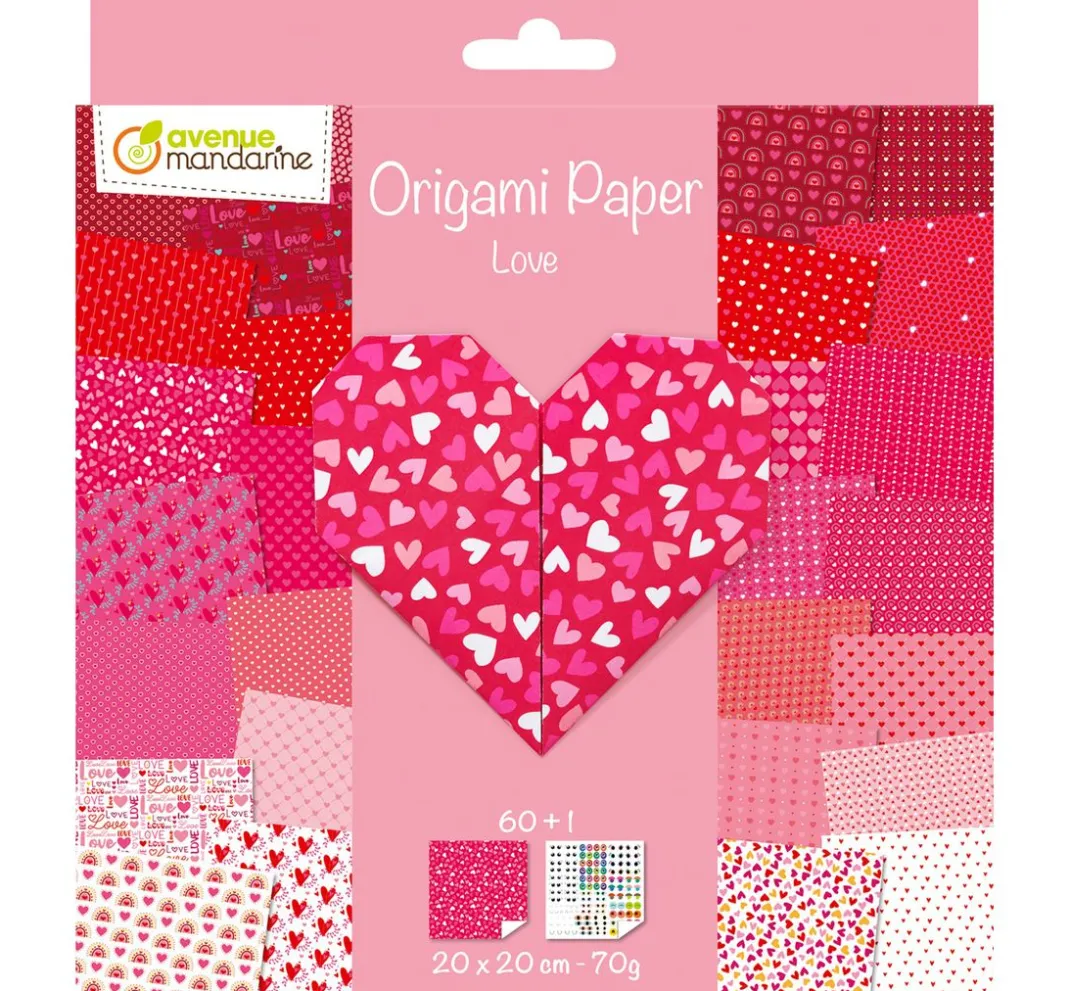 My Mandarine Origami & Papier Falten|Falt- & Origamipapier>Faltpapier-Sortiment "Paper Love"