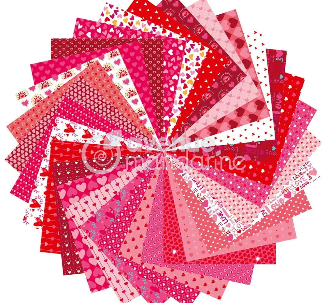 My Mandarine Origami & Papier Falten|Falt- & Origamipapier>Faltpapier-Sortiment "Paper Love"