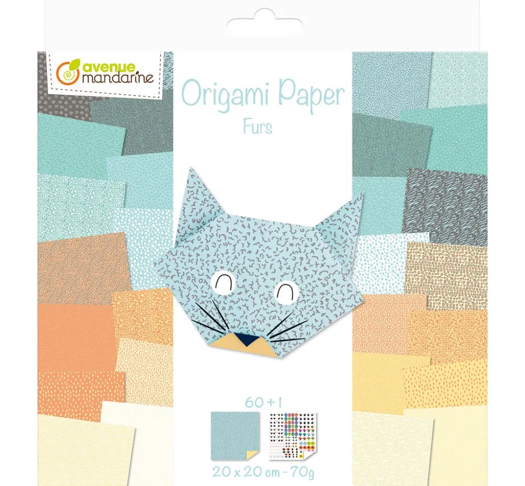 My Mandarine Origami & Papier Falten|Falt- & Origamipapier>Faltpapier-Sortiment "Tiere"
