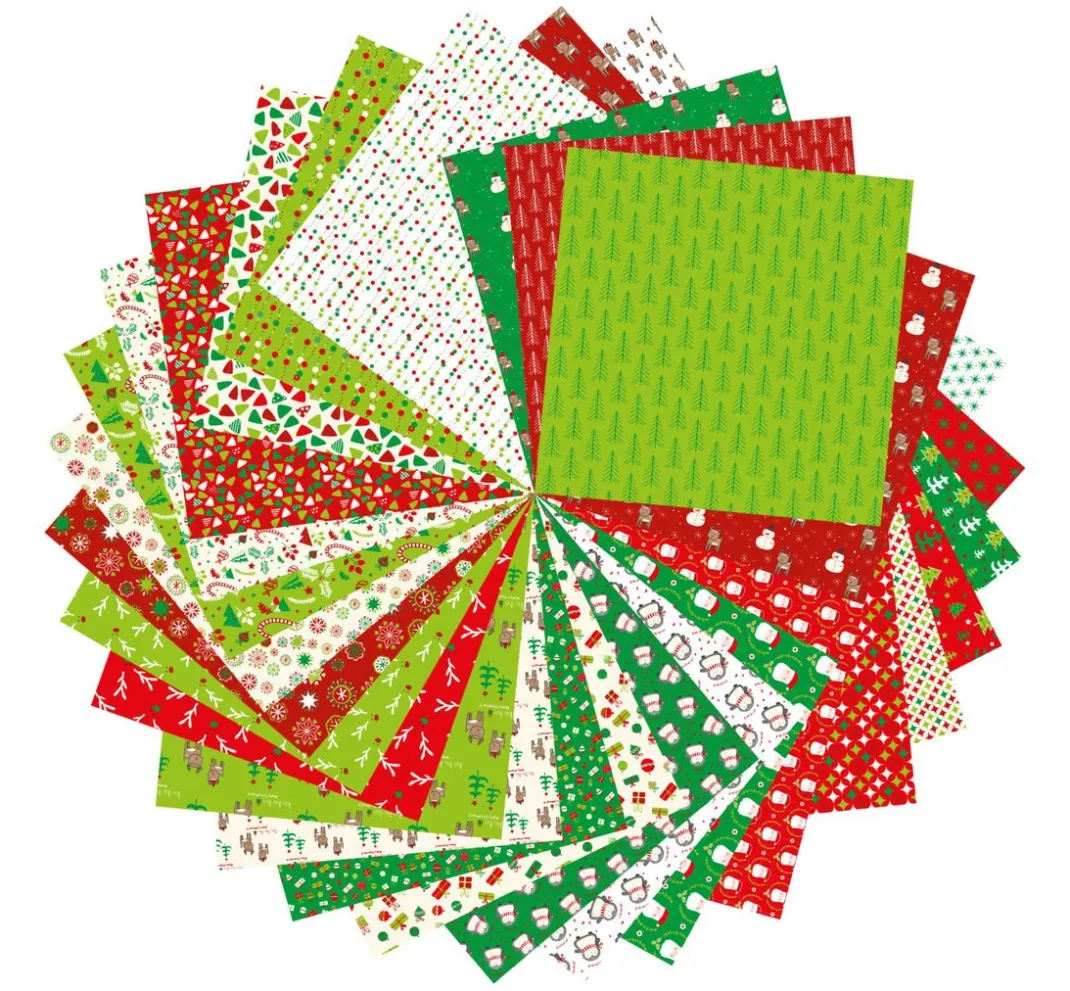 My Mandarine Papier-Bastelsets|Falt- & Origamipapier>Faltpapier-Sortiment "Weihnachten"