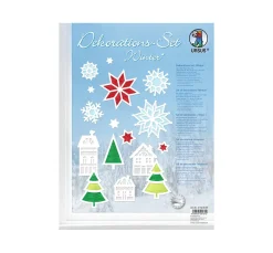 Kinder URSUS Papier-Bastelsets|Papier-Bastelsets>Fensterbilder "Winterzeit"