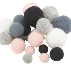 Kinder folia Pompons|Bastelzubehör>Filzkugeln, 25 Stück