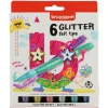 Kinder Bruynzeel Weitere Geschenkideen Für Kinder|Malen & Zeichnen>Filzstifte "Glitter", 6tlg.