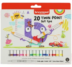 Kinder Bruynzeel Weitere Geschenkideen Für Kinder|Malen & Zeichnen>Filzstifte "Twin Point", 20tlg.