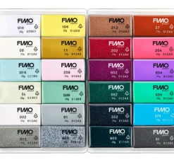 Kinder FIMO Modelliermasse|Modellieren>soft Materialpackung "Effect", 24er-Set
