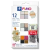 Kinder FIMO Modelliermasse|Modellieren>soft Materialpackung "Boho Effect", 12 Farben