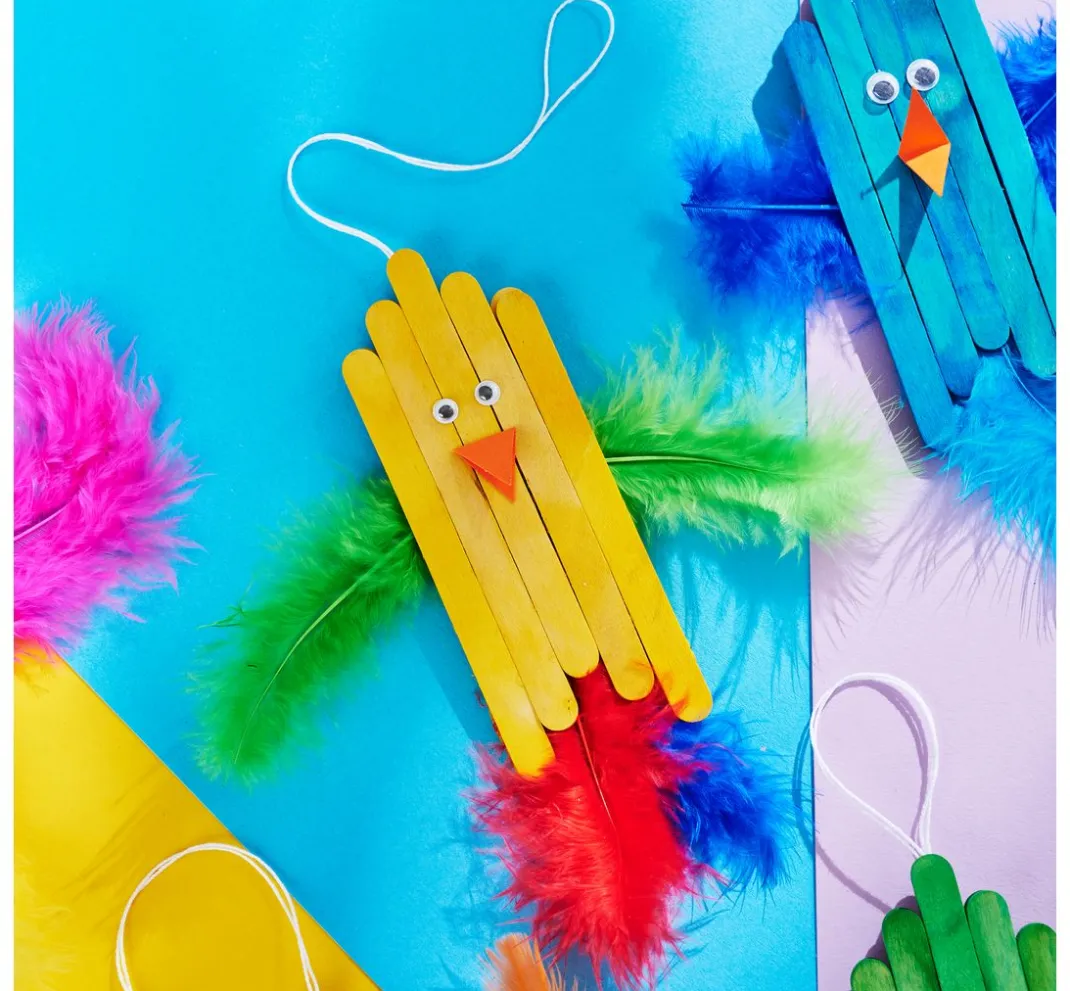 Kinder URSUS Federn|Federn>Flauschfedern-Mix "Intensive Farben"