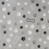 VBS Marktplatz Fleecestoff|Stoff Meterware>Fleece-Stoff "Pfoten und Knochen"