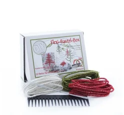 ohne Marke Sets|Bastelsets>Flexi-Bastel-Box für 12 Retro-Tannenbäume