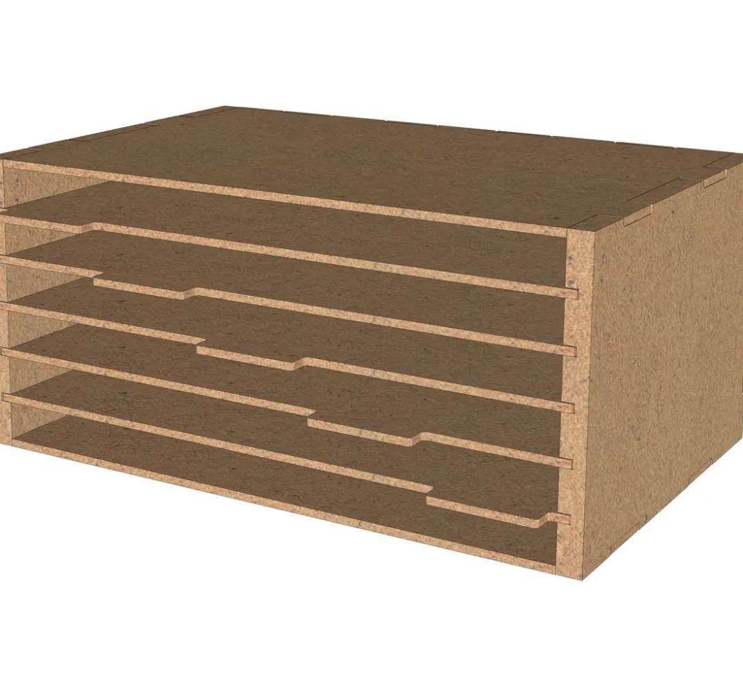 Pronty Crafts Holz, Mdf & Pappmaché>Flexio "Papier-Organizer DIN A4"