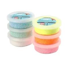 Kinder creativ company Knet-Sets|Modelliermasse>Foam Clay "Glitter", sortiert, 6 x 14 g