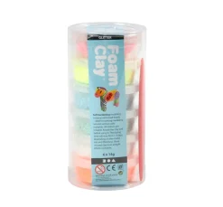 Kinder creativ company Knet-Sets|Modelliermasse>Foam Clay "Glitter", sortiert, 6 x 14 g