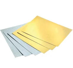 Kinder folia Papier|Tonpapier & Fotokarton>Fotokarton-Block Gold/Silber matt, DIN A4