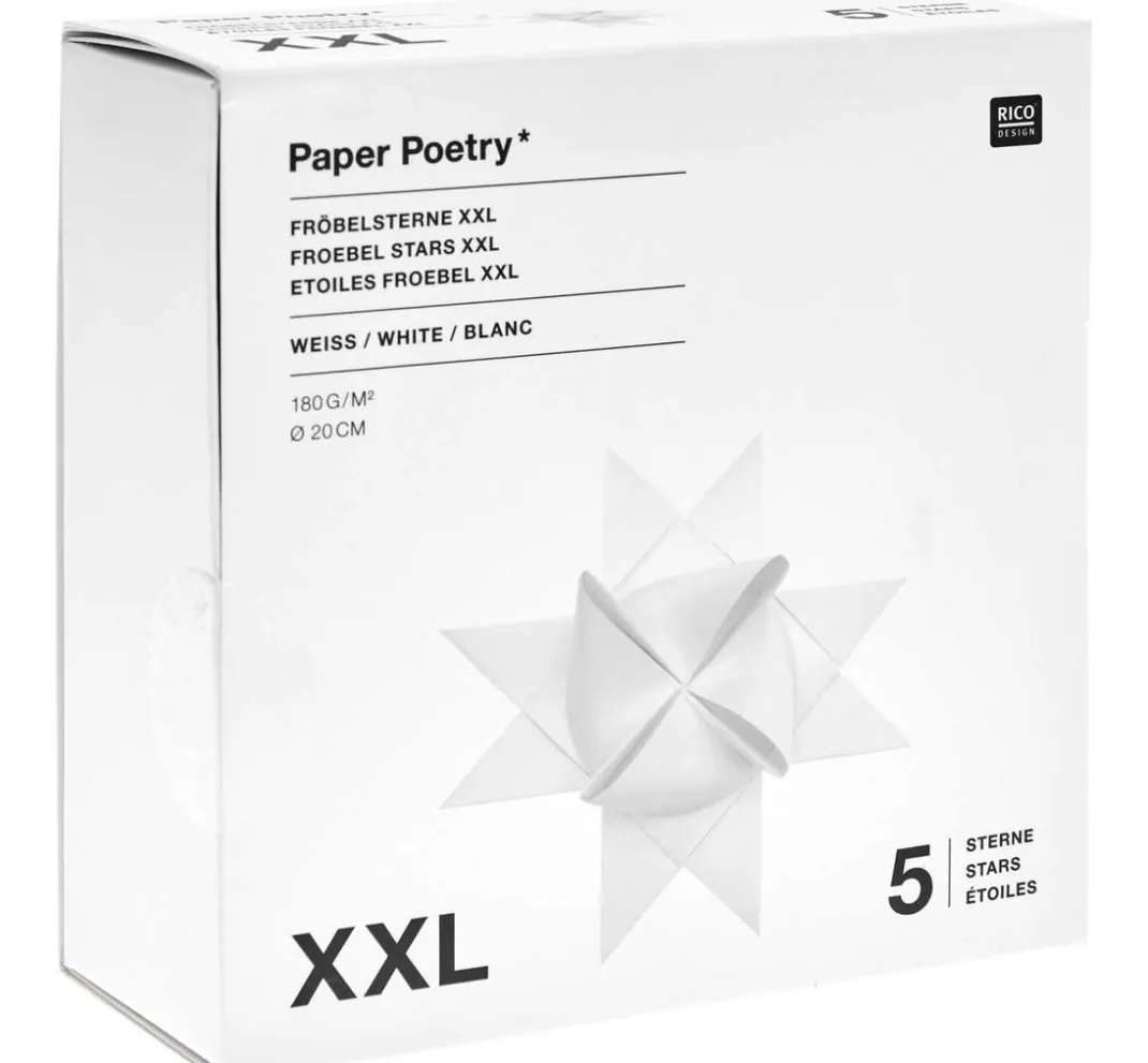 Rico Design Origami & Papier Falten|Papierstreifen>Fröbelsterne XXL