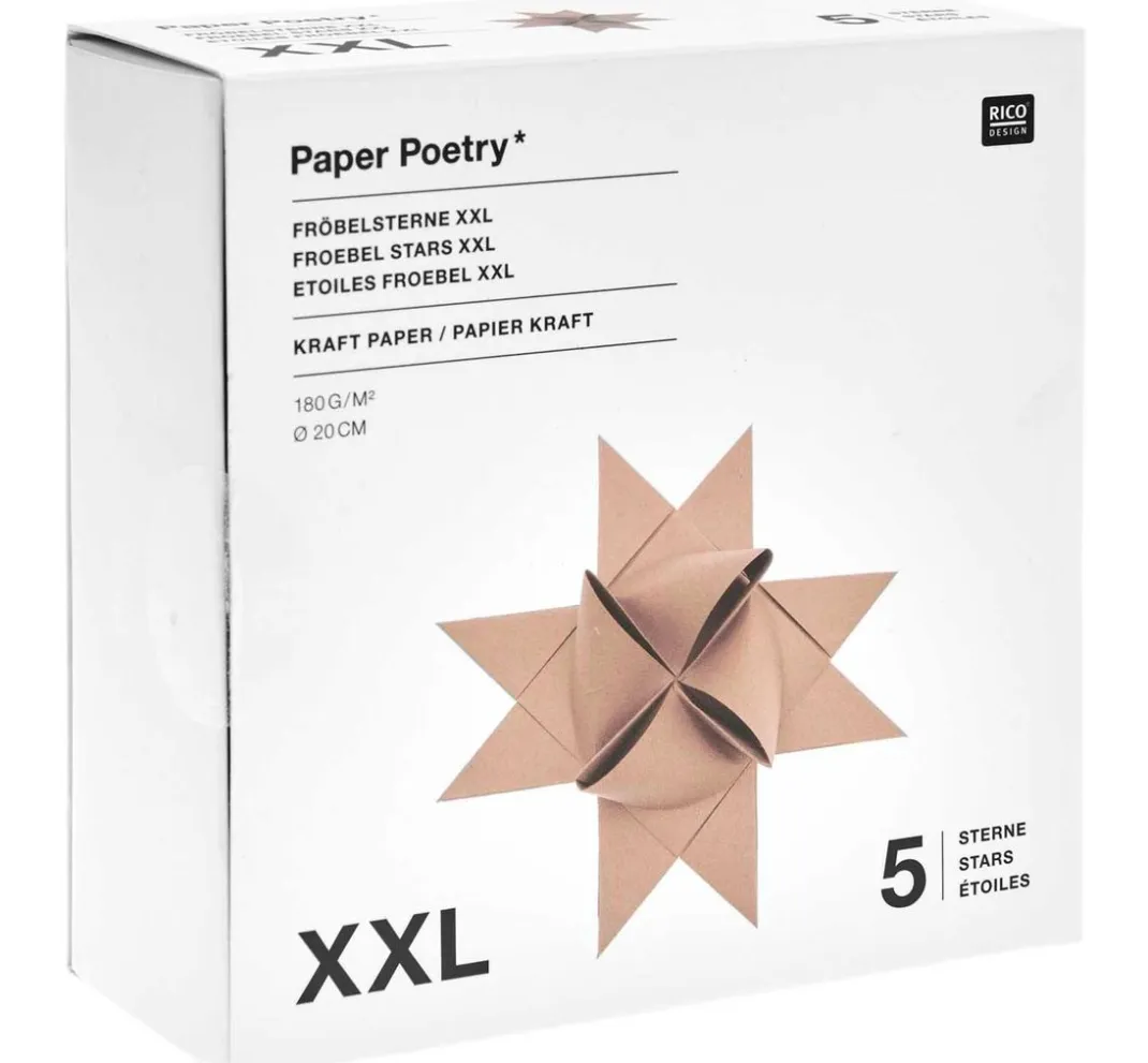 Rico Design Origami & Papier Falten|Papierstreifen>Fröbelsterne XXL