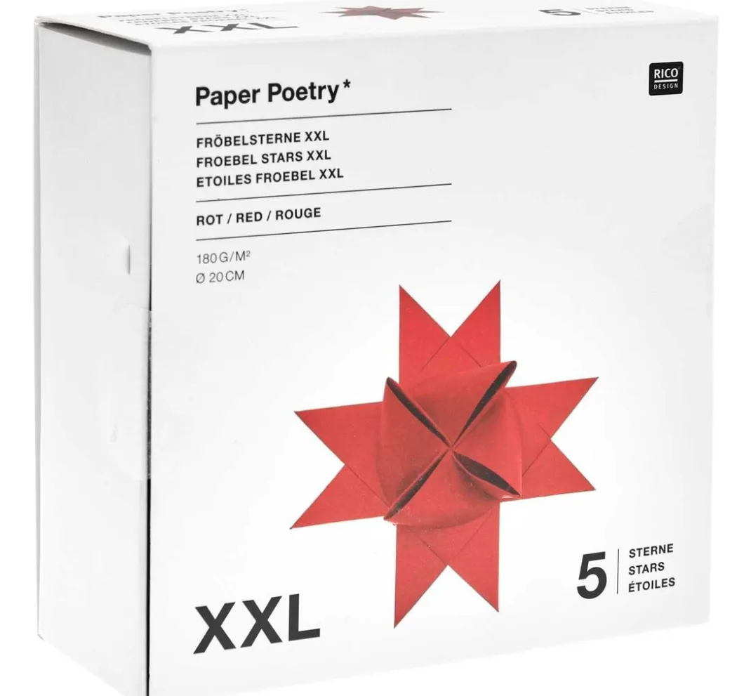 Rico Design Origami & Papier Falten|Papierstreifen>Fröbelsterne XXL