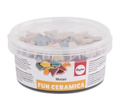 Rayher Mosaik Basteln>Fun Mosaik Ceramica "Regenbogenfarben"