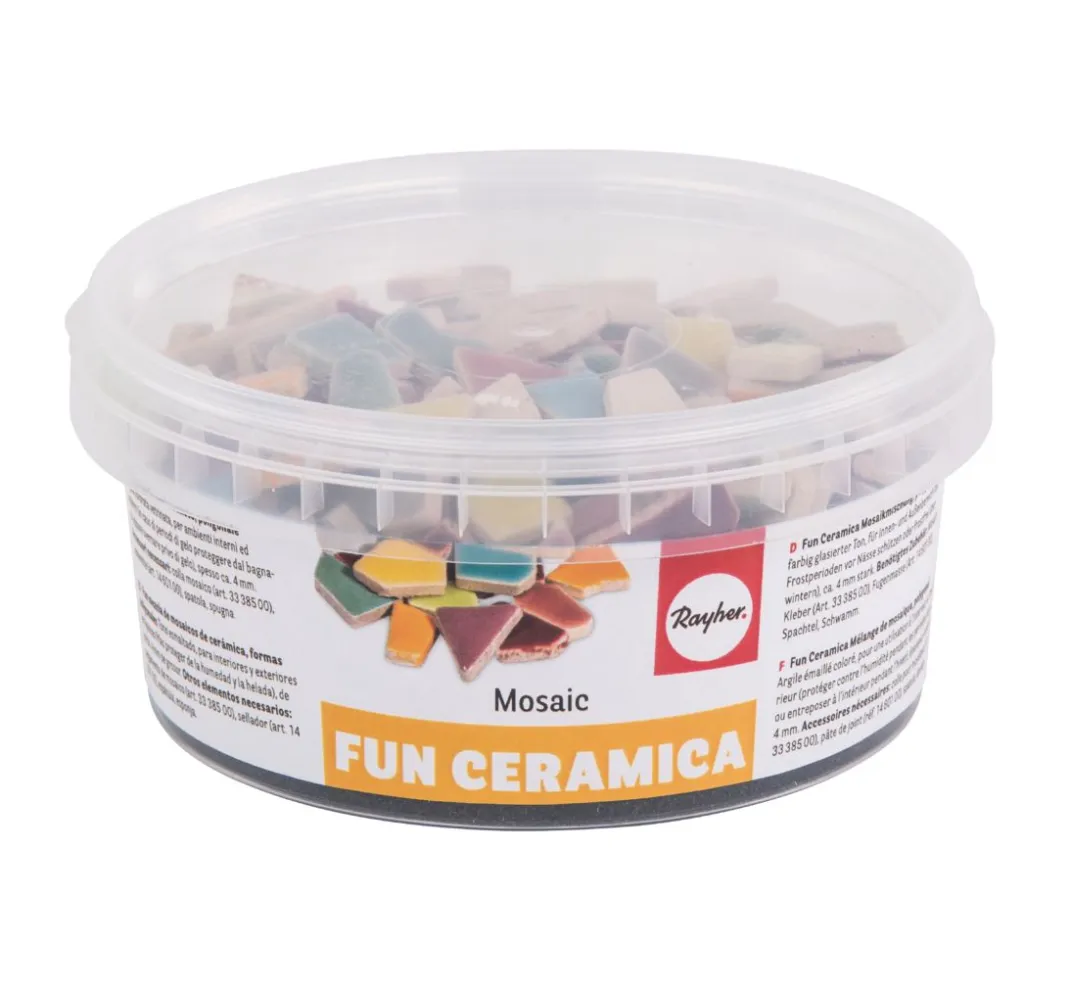 Rayher Mosaik Basteln>Fun Mosaik Ceramica "Regenbogenfarben"