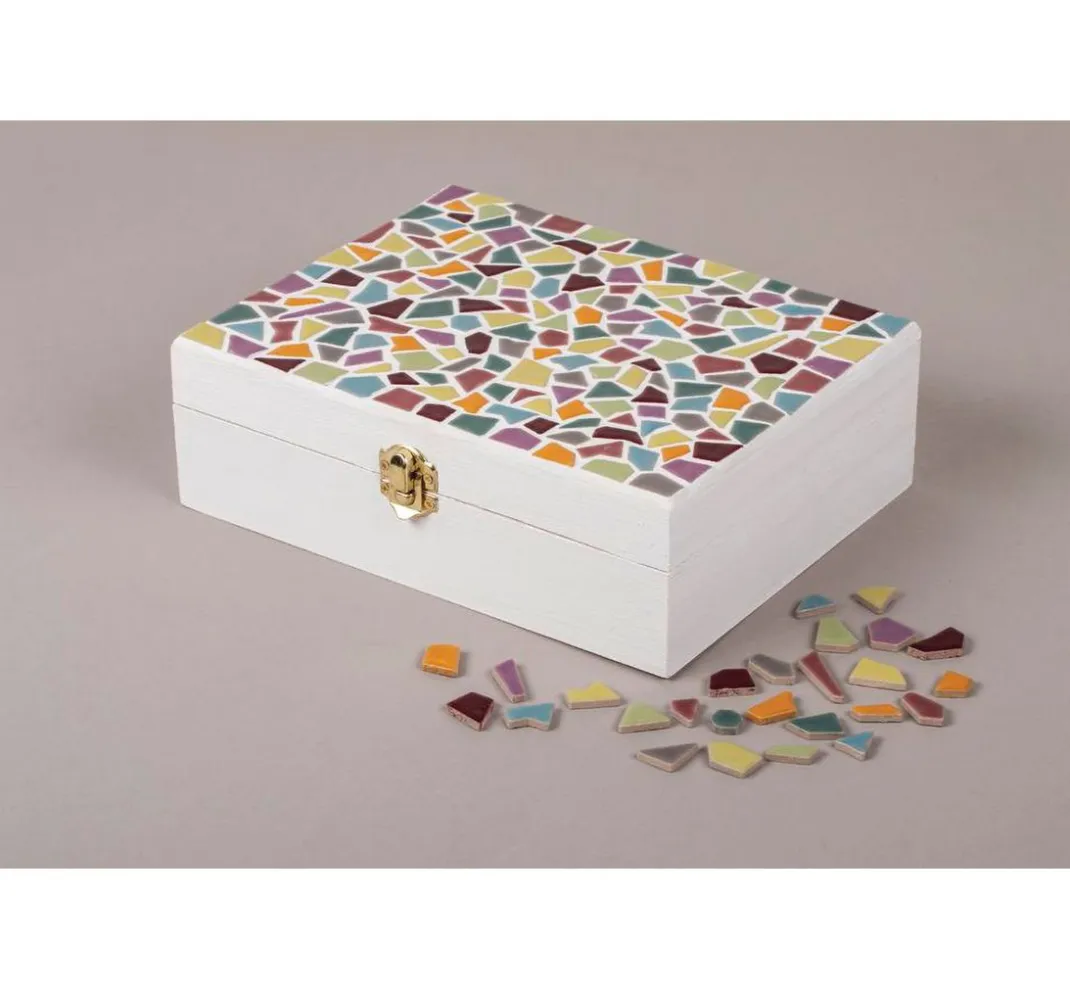 Rayher Mosaik Basteln>Fun Mosaik Ceramica "Regenbogenfarben"