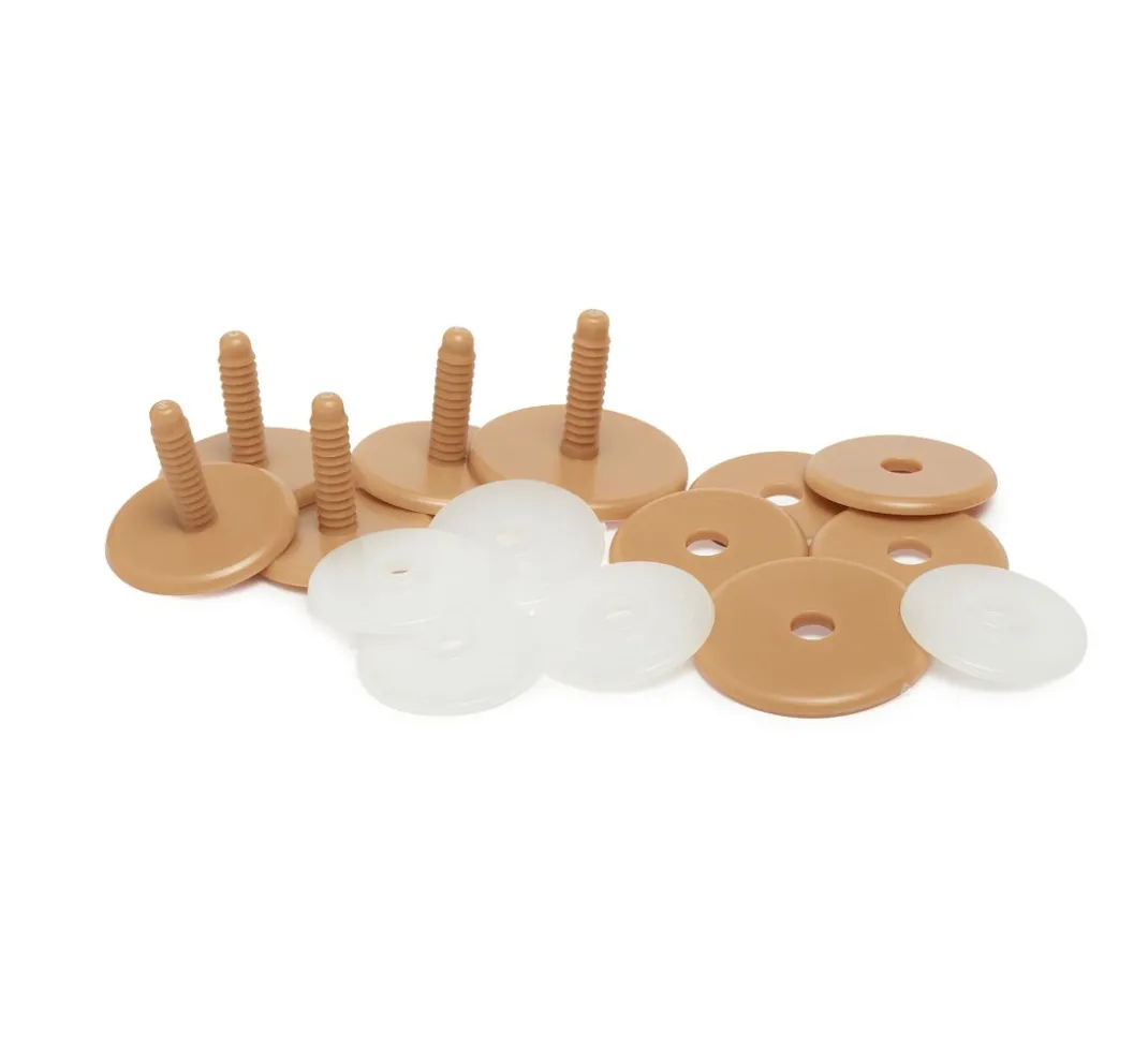 GLOREX Kuschel- & Wärmetiere>Gelenkscheiben-Set für Bären, 4 x 30 mm, 1 x 35 mm