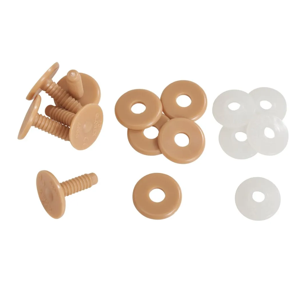 GLOREX Kuschel- & Wärmetiere>Gelenkscheiben-Set für Bären, 5 x 20 mm