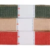 PRÄSENT Geschenk- & Ringelband|Deko-, Motiv- & Schmuckband>Geschenkband-Set "Christmas Leinen“