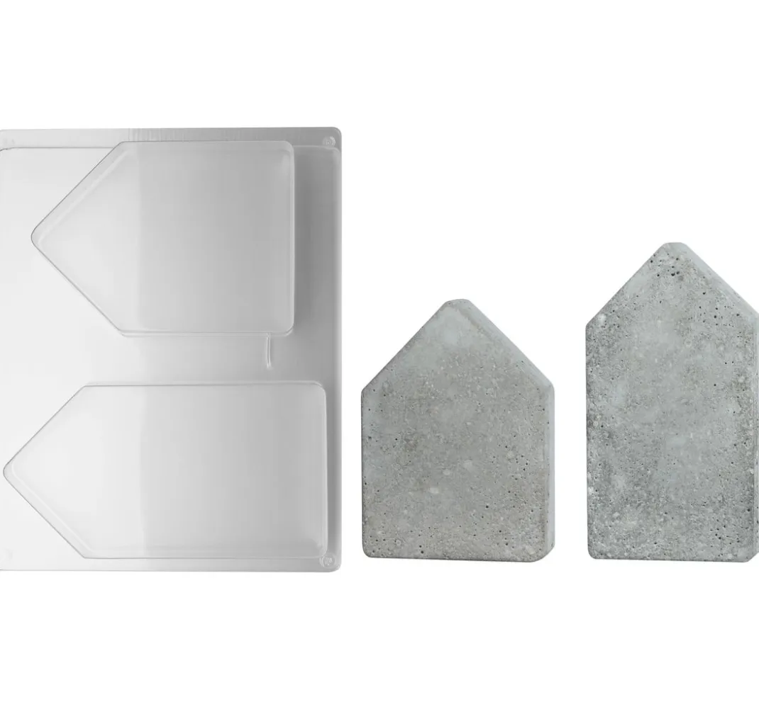 Rayher Gießformen>Gießform "2 Häuser", ca. 13,5 - 16,5 cm