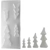 Rayher Gießformen>Gießform "4 Tannenbäume", ca. 8-16 cm