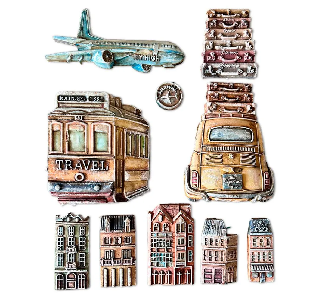 Stamperia Gießformen>Gießform "Art of Travelling", Transports