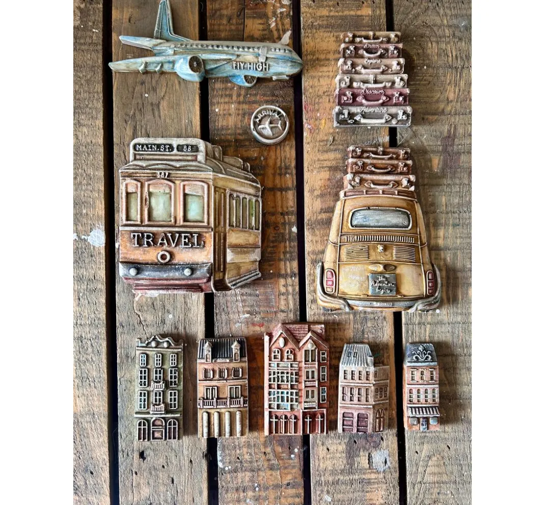Stamperia Gießformen>Gießform "Art of Travelling", Transports