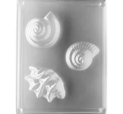 GLOREX Seifen-Design|Gießformen>Gießform "Muschel-Trio"