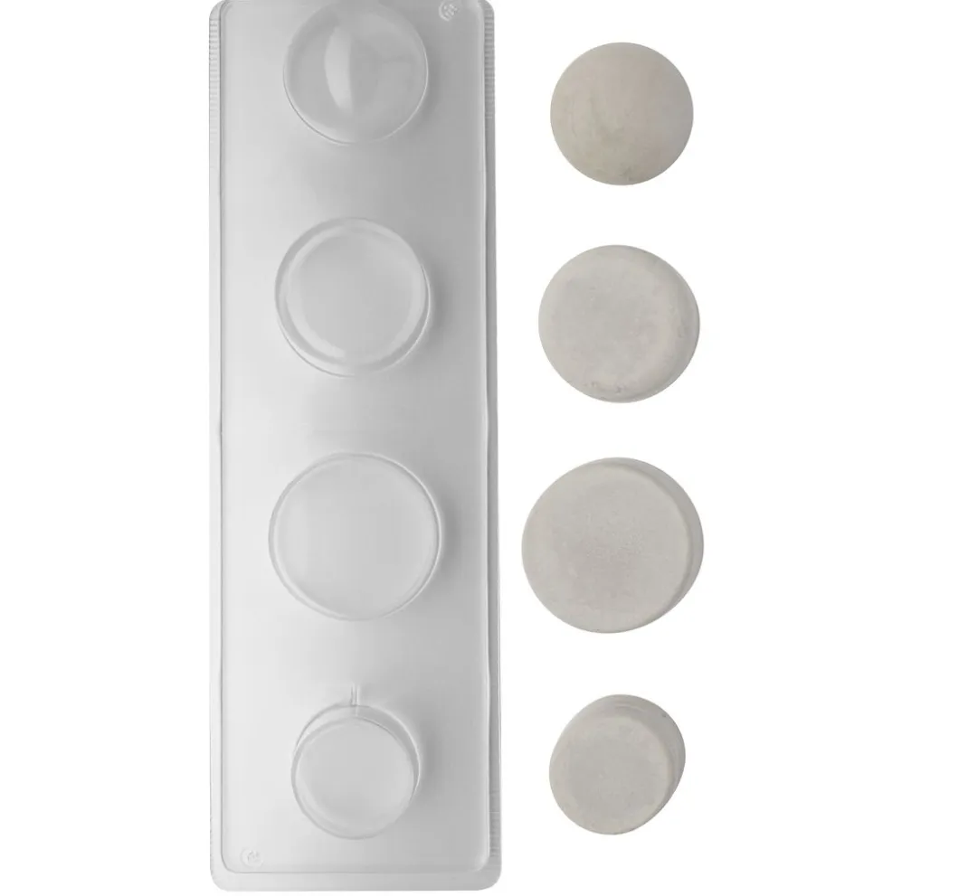 Rayher Seifen-Design|Gießformen>Gießform "Rund", 4-tlg.
