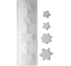 Rayher Seifen-Design|Gießformen>Gießform "Sterne", 4 Motive