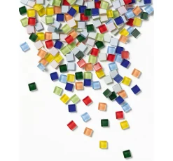 folia Mosaik Basteln>Glas-Mosaiksteine Mix, farbig sortiert