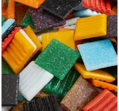GLOREX Mosaik Basteln>Glas-Mosaiksteine "Multicolor"