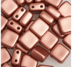 PRACHT Glasperlen|Perlensterne>Glasperle "Quadratisch", 35 Stück