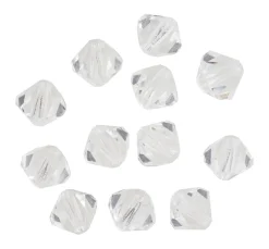 PRACHT Glasperlen|Perlensterne>Glasschliffglitzerperlen, 6 mm